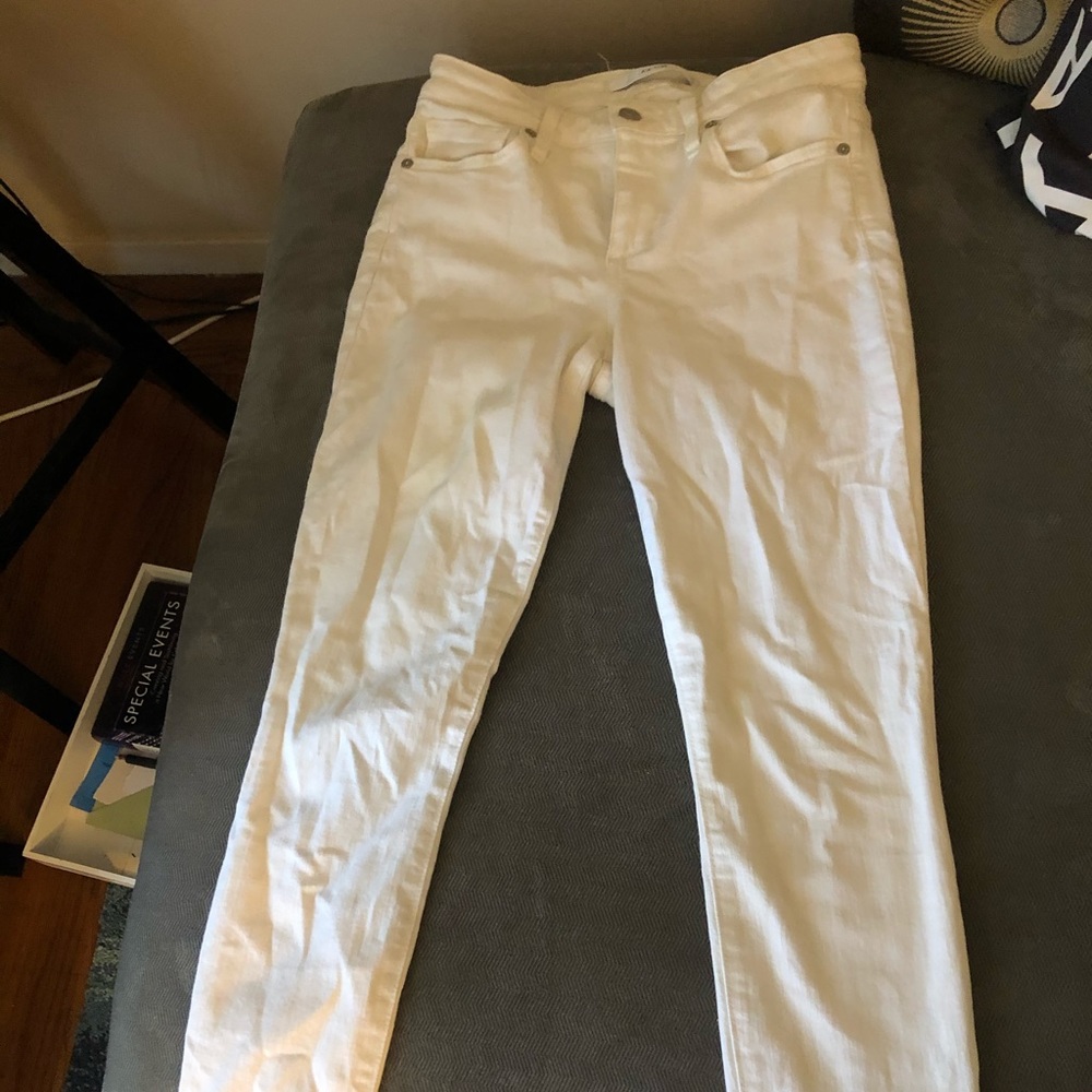Joes white skinny jeans
